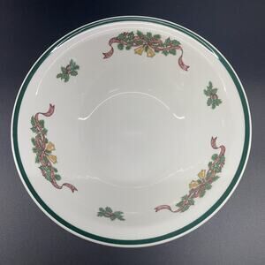 Vintage Johnson Brothers VICTORIAN CHRISTMAS Vegetable Serving Bowl 8.25" Round